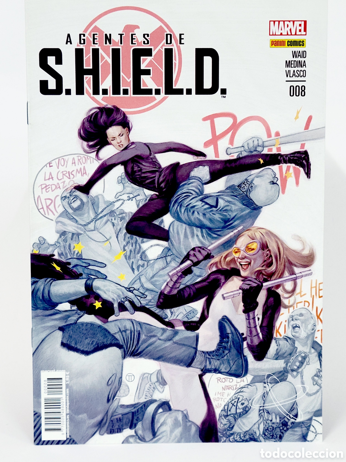 C&oacute;mics: C&Oacute;MIC AGENTES DE SHIELD 8 PANINI MARVEL GRAPA DE KIOSCO
