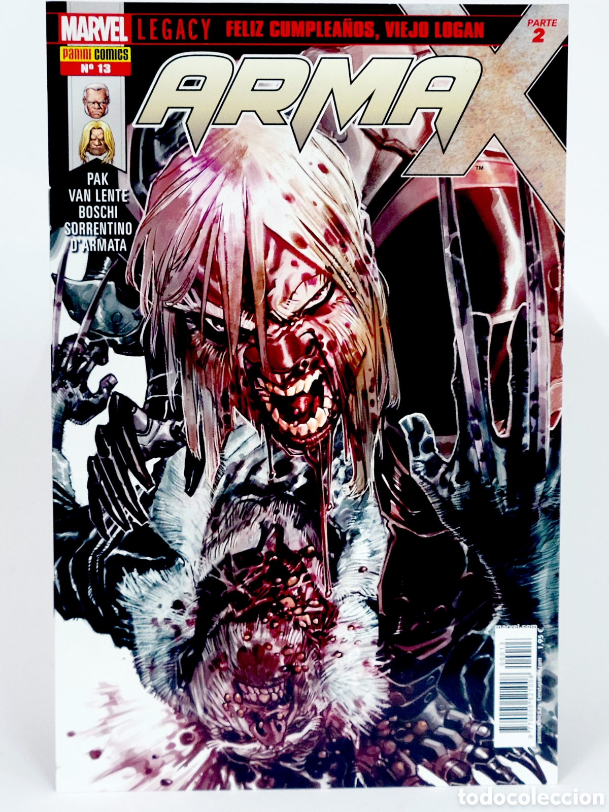 C&oacute;mics: C&Oacute;MIC ARMA X 13 LEGACY PANINI MARVEL GRAPA DE KIOSCO