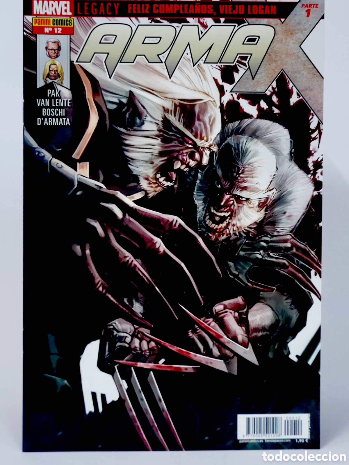 C&oacute;mics: C&Oacute;MIC ARMA X 12 LEGACY PANINI MARVEL GRAPA DE KIOSCO