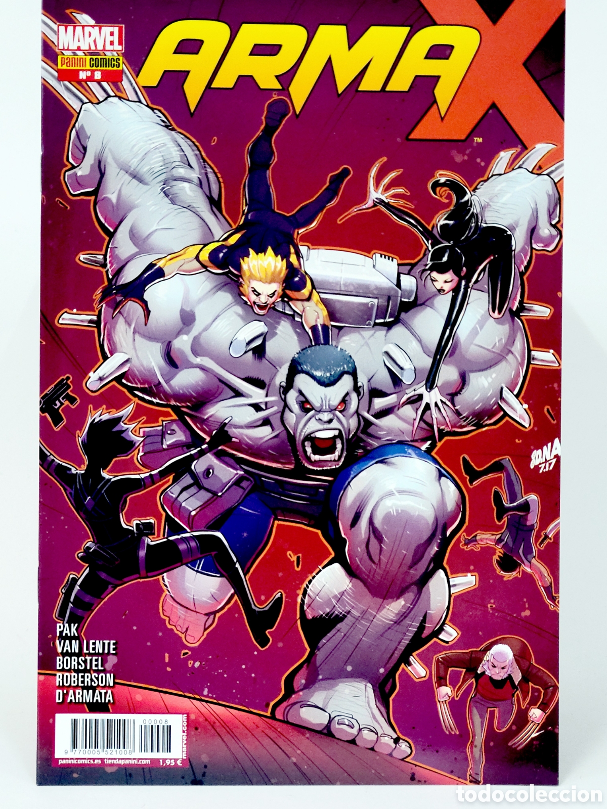 Comics: C&Oacute;MIC ARMA X 8 LEGACY PANINI MARVEL GRAPA DE KIOSCO