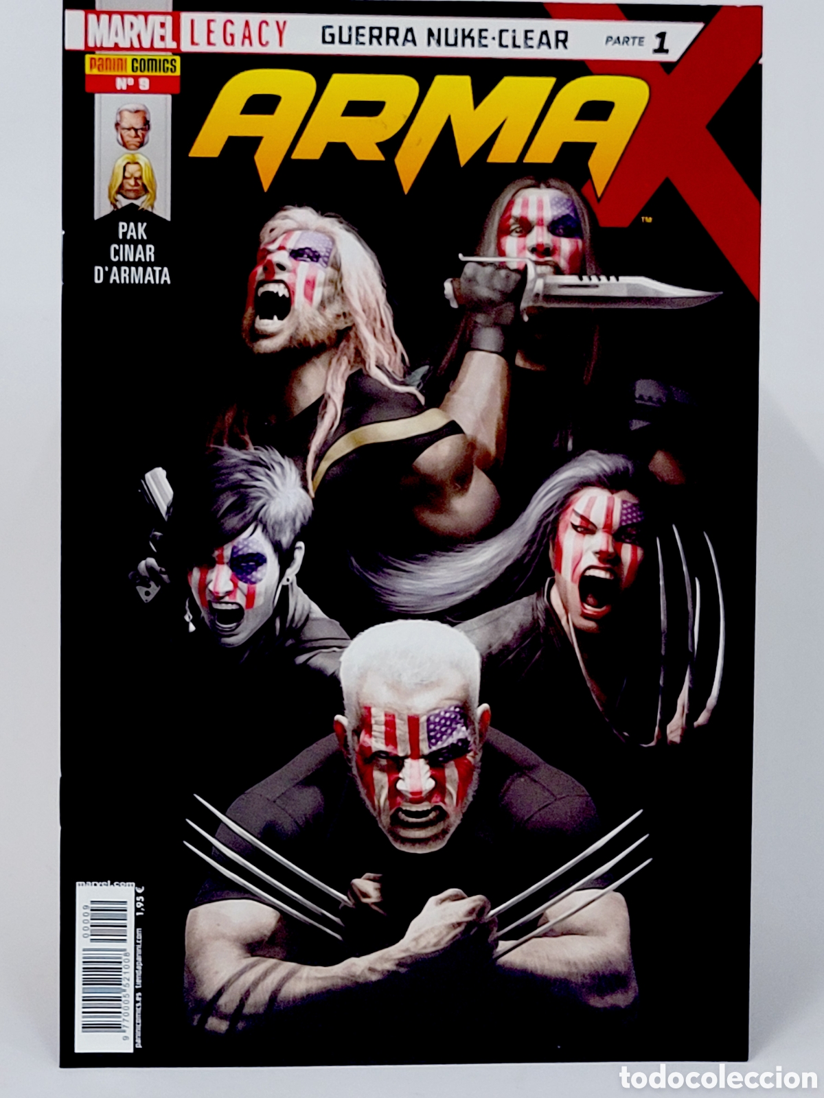 C&oacute;mics: C&Oacute;MIC ARMA X 9 LEGACY PANINI MARVEL GRAPA DE KIOSCO