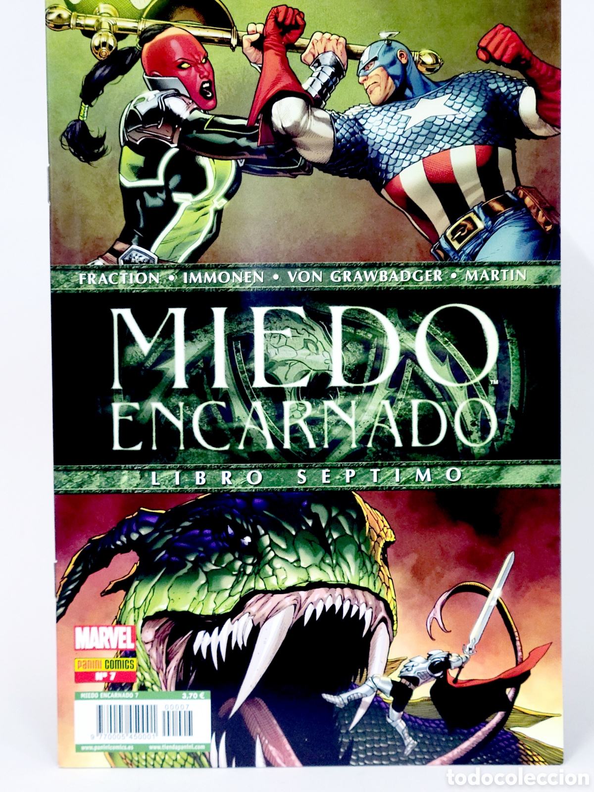 C&oacute;mics: C&Oacute;MIC MIEDO ENCARNADO 7 LIBRO SEPTIMO PANINI MARVEL GRAPA DE KIOSCO