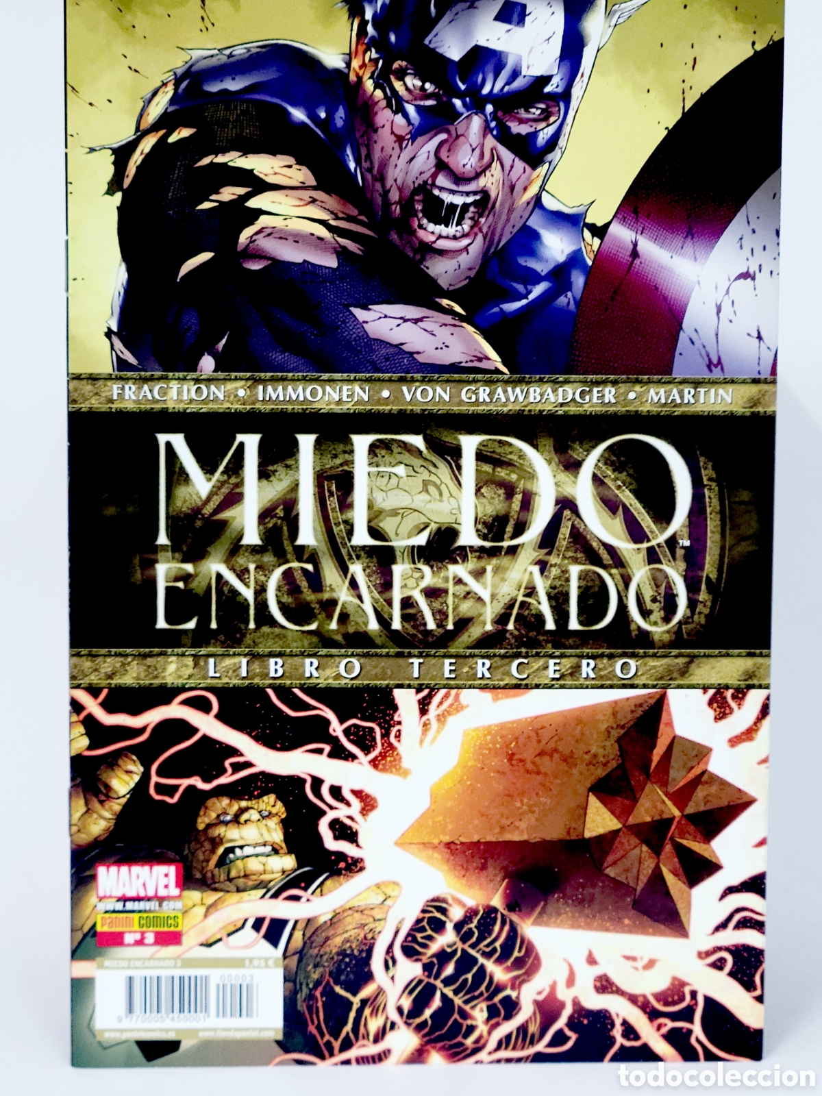 C&oacute;mics: C&Oacute;MIC MIEDO ENCARNADO 3 LIBRO TERCERO PANINI MARVEL GRAPA DE KIOSCO