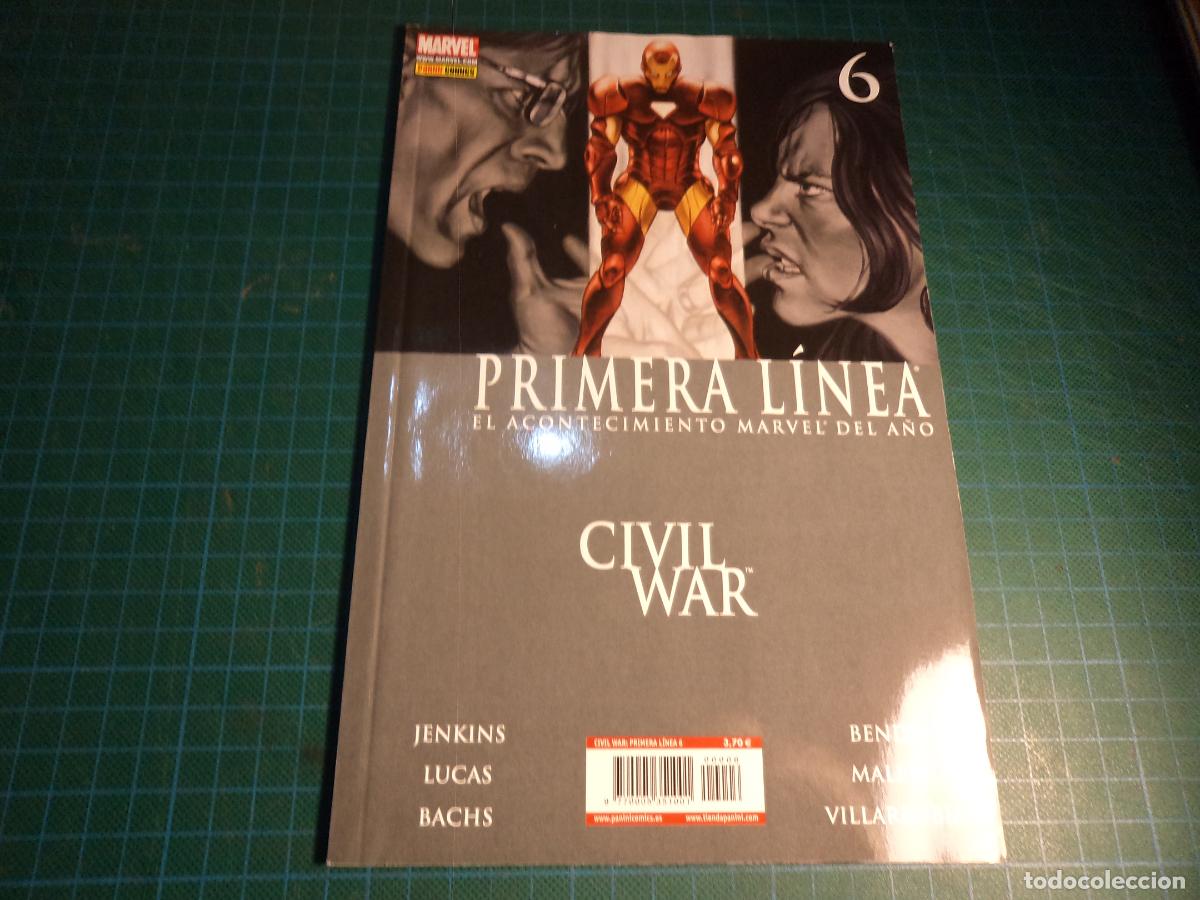 C&oacute;mics: Civil War Primera Linea. N&ordm; 6. Panini.