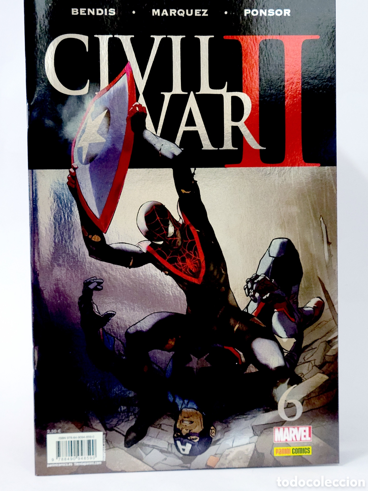 C&oacute;mics: C&Oacute;MIC CIVIL WAR II 6 PANINI MARVEL GRAPA DE KIOSCO