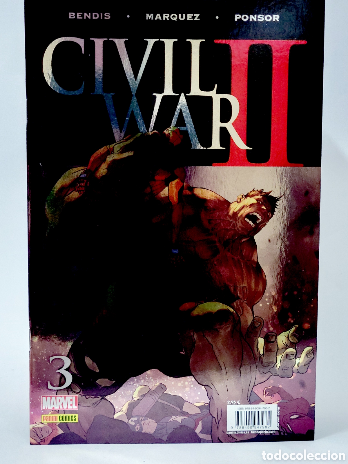 C&oacute;mics: C&Oacute;MIC CIVIL WAR II 3 PANINI MARVEL GRAPA DE KIOSCO