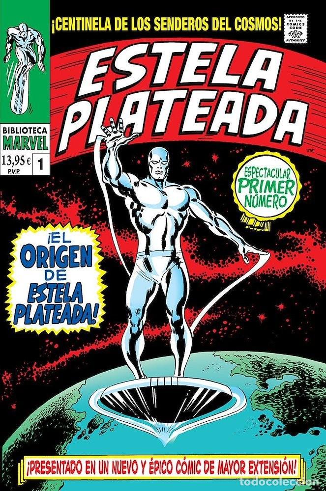 C&oacute;mics: BIBLIOTECA MARVEL ESTELA PLATEADA NUMEROS 1 Y 2 PANINI. SILVER SURFER.