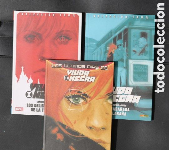 C&oacute;mics: 100% MARVEL - VIUDA NEGRA (OBRA COMPLETA 3 TOMOS) - PANINI.