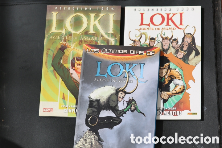 C&oacute;mics: LOKI: AGENTE DE ASGARD. COLECCI&Oacute;N 100% MARVEL - Panini. OBRA COMPLETA 3 TOMOS. Excelente estado
