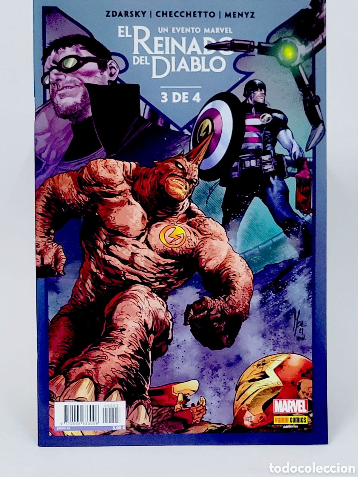 C&oacute;mics: C&Oacute;MIC EL REINADO DEL DIABLO 3 PANINI MARVEL GRAPA DE KIOSCO