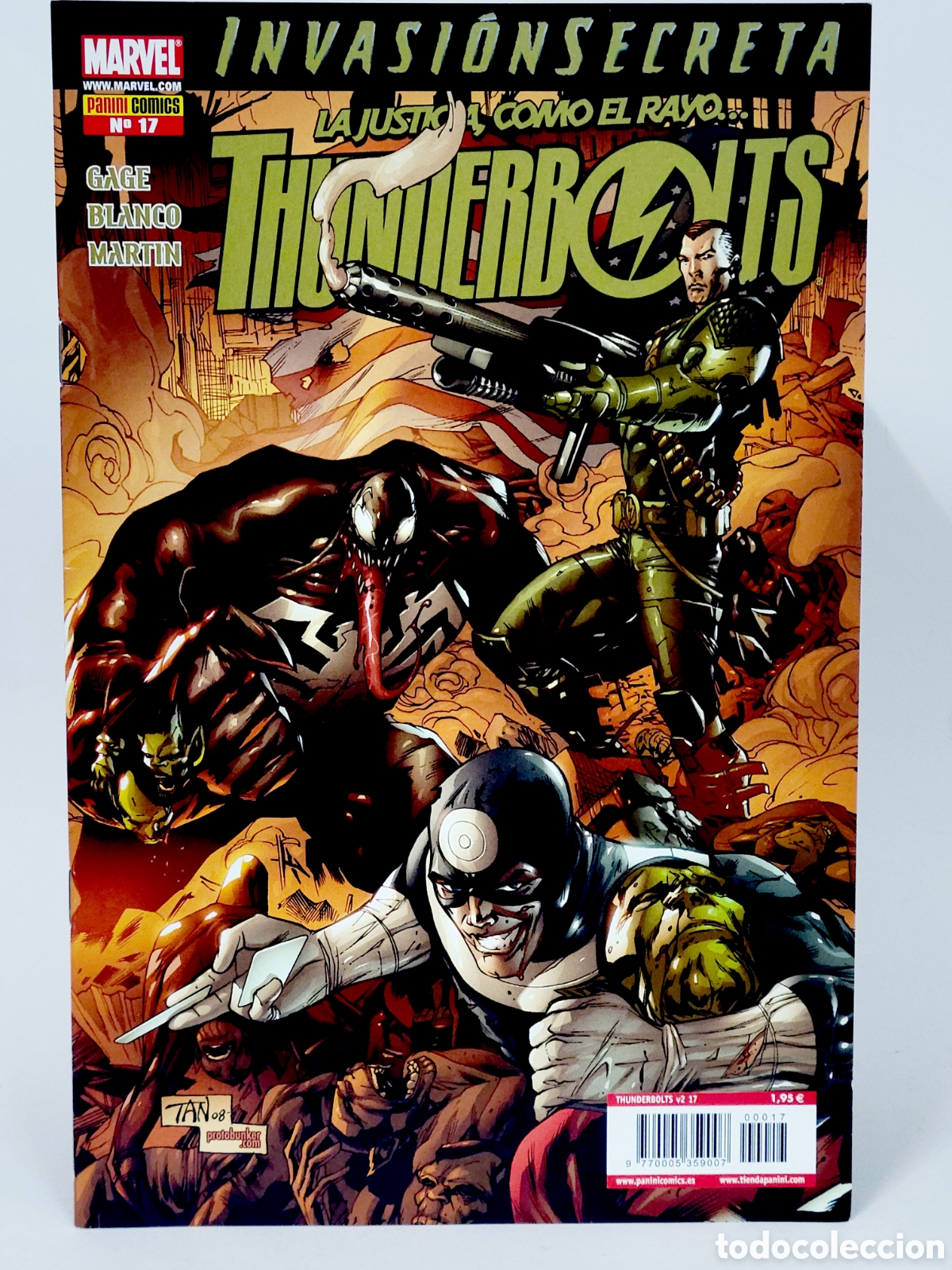 C&oacute;mics: C&Oacute;MIC THUNDERBOLTS 17 VOL.2 PANINI MARVEL VOLUMEN GRAPA DE KIOSCO