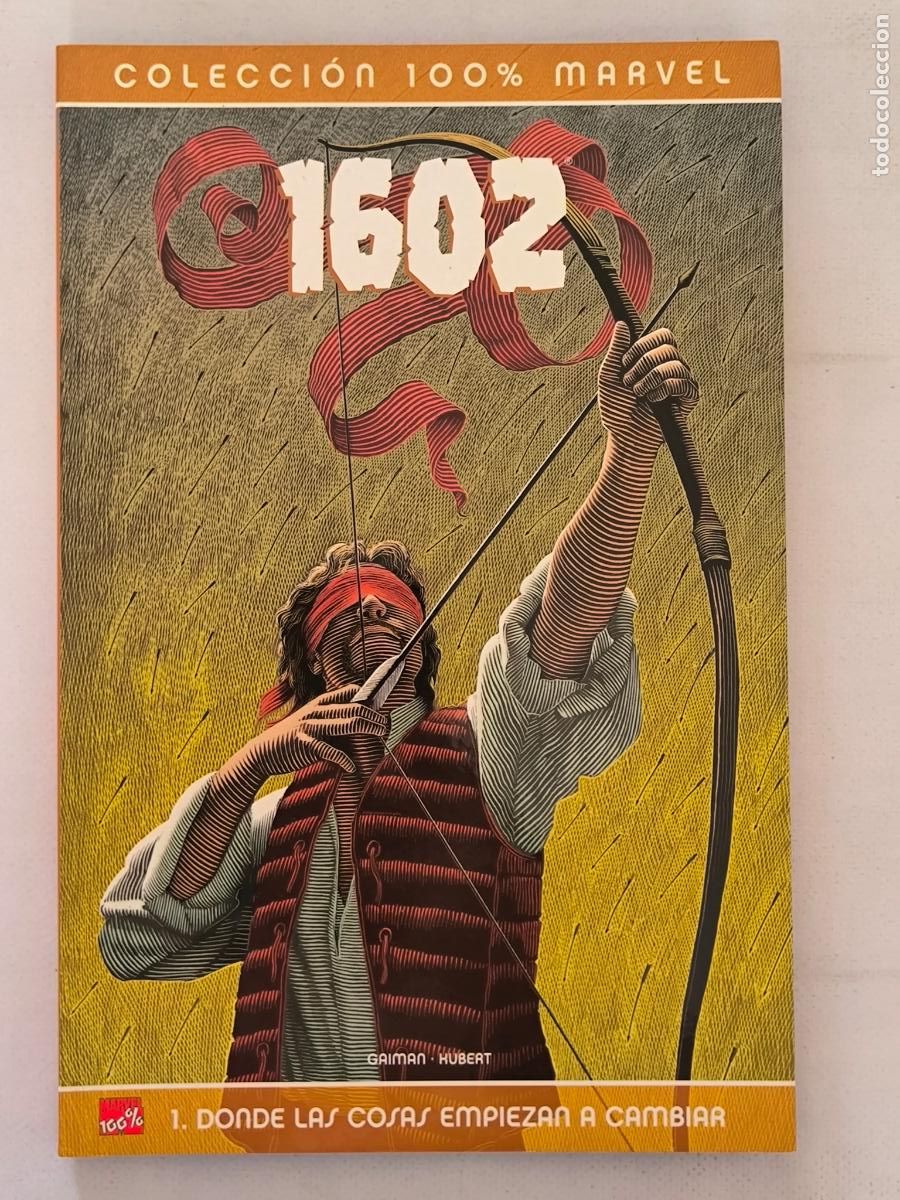 C&oacute;mics: 1602 COMPLETA - TOMO 1 Y 2 - COLECCION 100% MARVEL - PANINI (BN) - Foto 2