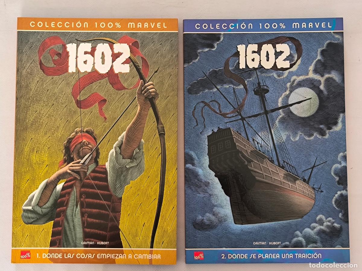 C&oacute;mics: 1602 COMPLETA - TOMO 1 Y 2 - COLECCION 100% MARVEL - PANINI (BN)