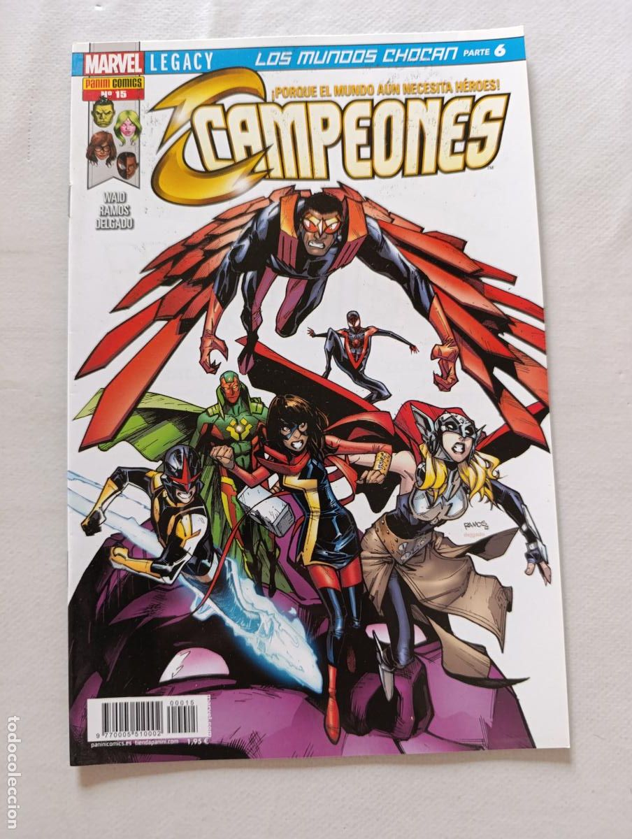 C&oacute;mics: CAMPEONES N&ordm; 15 - MARVEL - PANINI (6N)