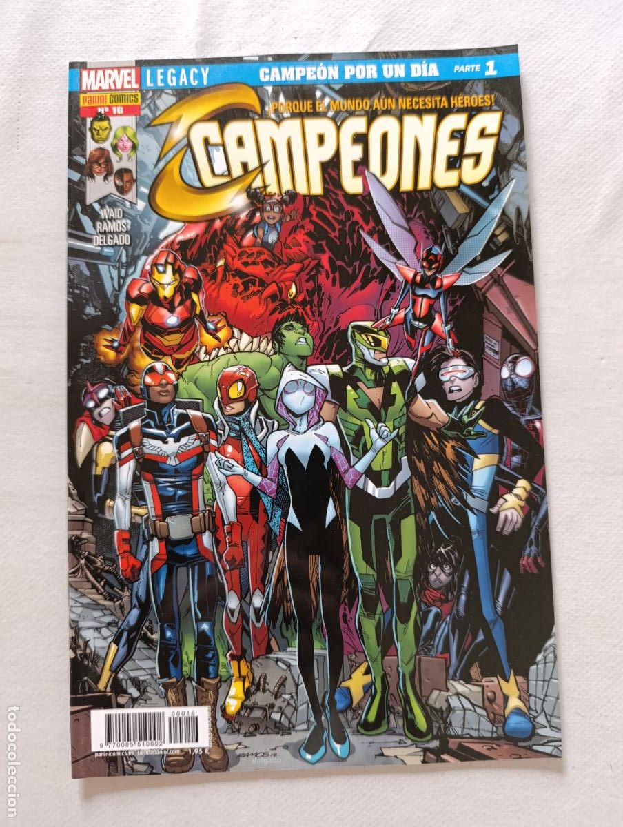 C&oacute;mics: CAMPEONES N&ordm; 16 - MARVEL - PANINI (6N)