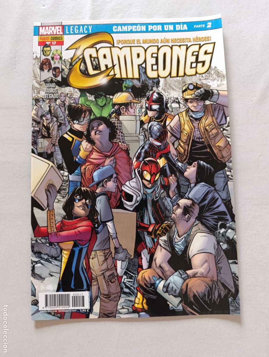 C&oacute;mics: CAMPEONES N&ordm; 17 - MARVEL - PANINI (6N)