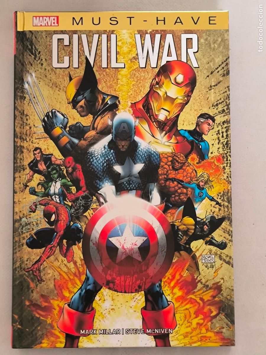 C&oacute;mics: CIVIL WAR - MARVEL MUST HAVE - MARK MILLAR - PANINI - TAPA DURA (FE)