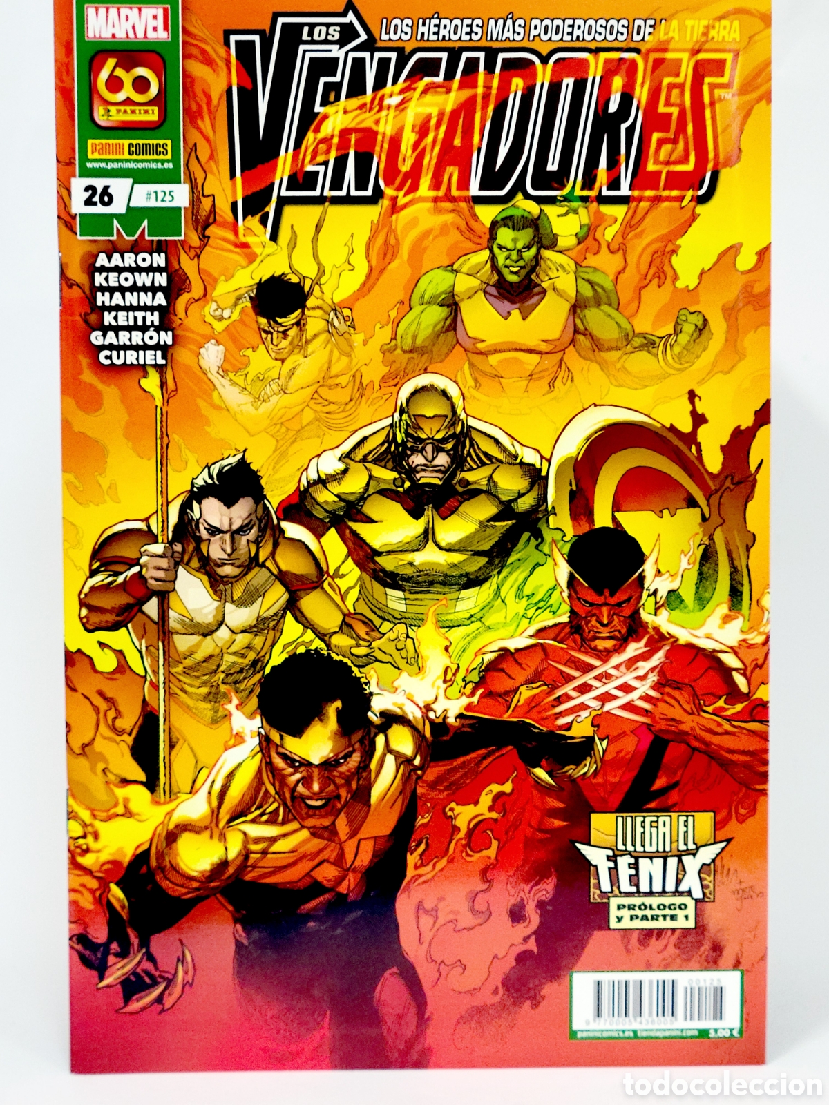 C&oacute;mics: C&Oacute;MIC LOS VENGADORES 125 LLEGA EL FENIX PANINI MARVEL GRAPA DE KIOSCO