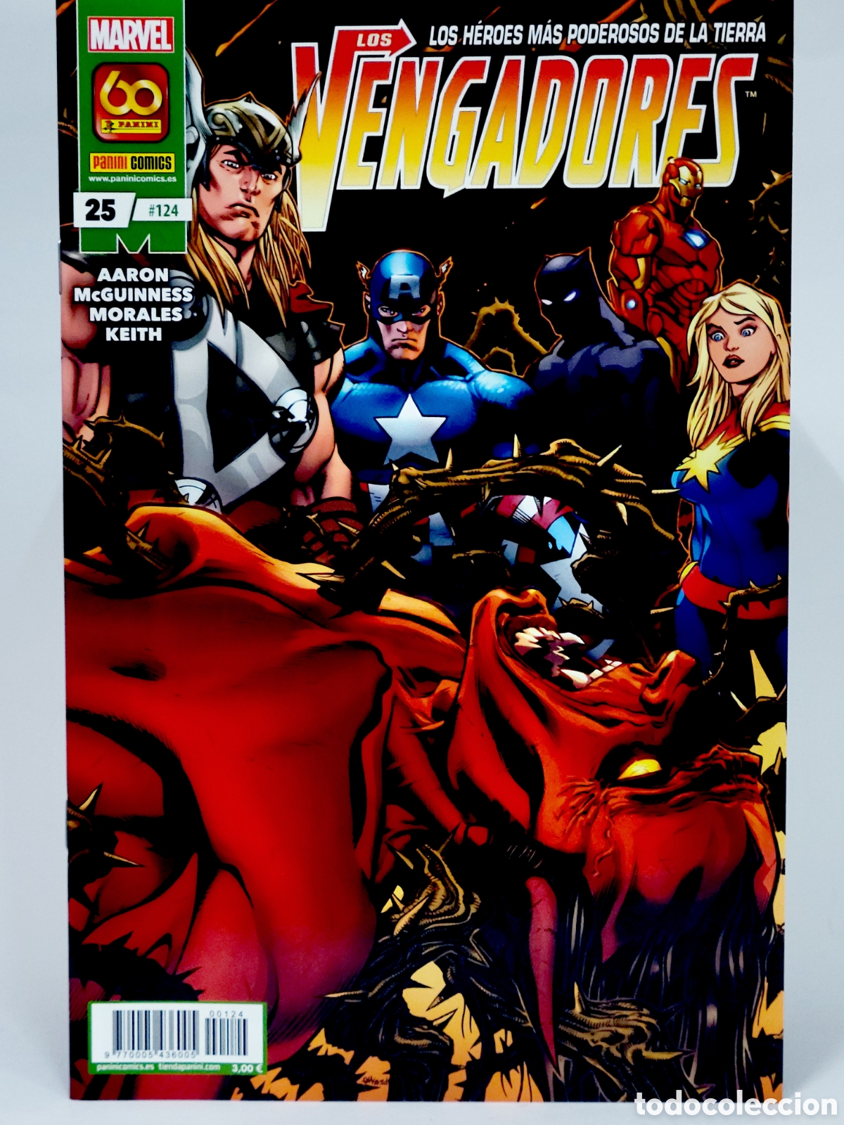 C&oacute;mics: C&Oacute;MIC LOS VENGADORES 124 PANINI MARVEL GRAPA DE KIOSCO
