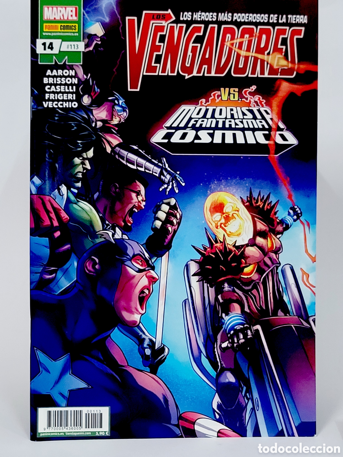 C&oacute;mics: C&Oacute;MIC LOS VENGADORES 113 PANINI MARVEL GRAPA DE KIOSCO - Foto 1