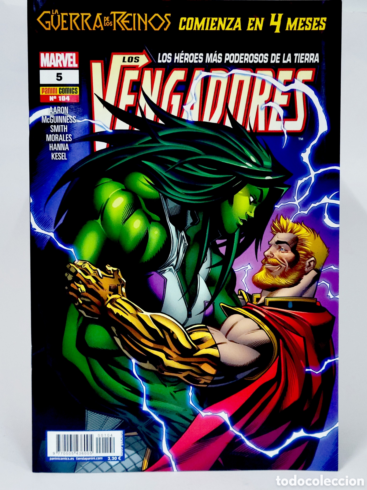C&oacute;mics: C&Oacute;MIC LOS VENGADORES 104 PANINI MARVEL GRAPA DE KIOSCO - Foto 1