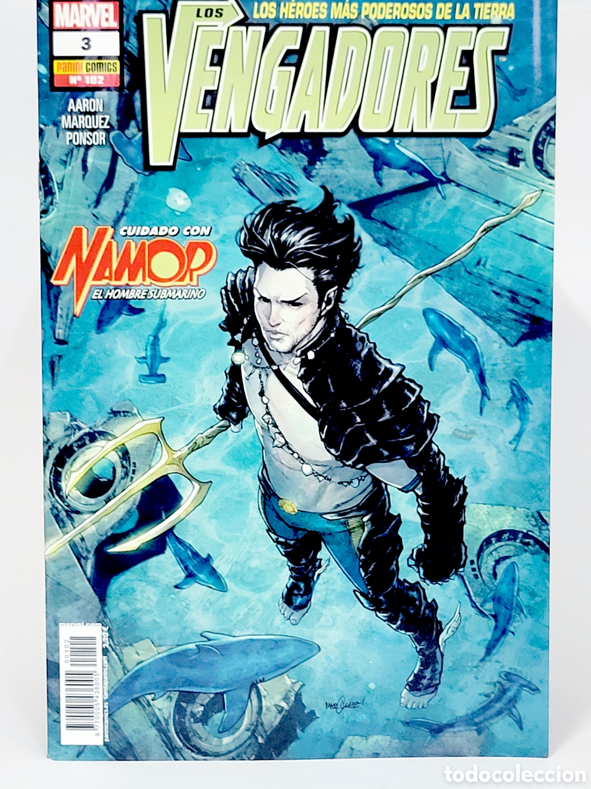 C&oacute;mics: C&Oacute;MIC LOS VENGADORES 102 PANINI MARVEL GRAPA DE KIOSCO - Foto 1