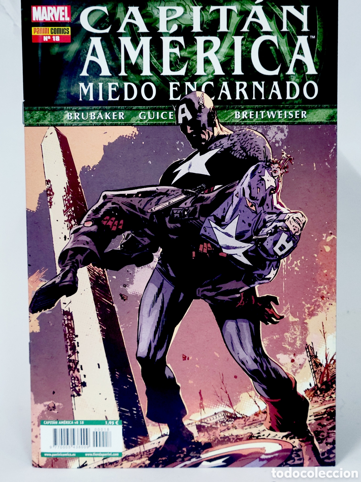 C&oacute;mics: C&Oacute;MIC CAPITAN AMERICA 18 MIEDO ENCARNADO PANINI MARVEL GRAPA DE KIOSCO