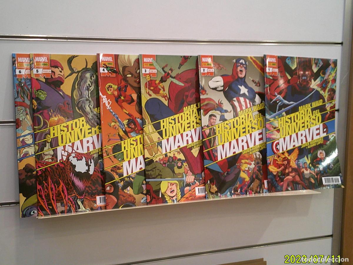 C&oacute;mics: HISTORIA DEL UNIVERSO MARVEL COMPLETA 6 NUMEROS - PANINI