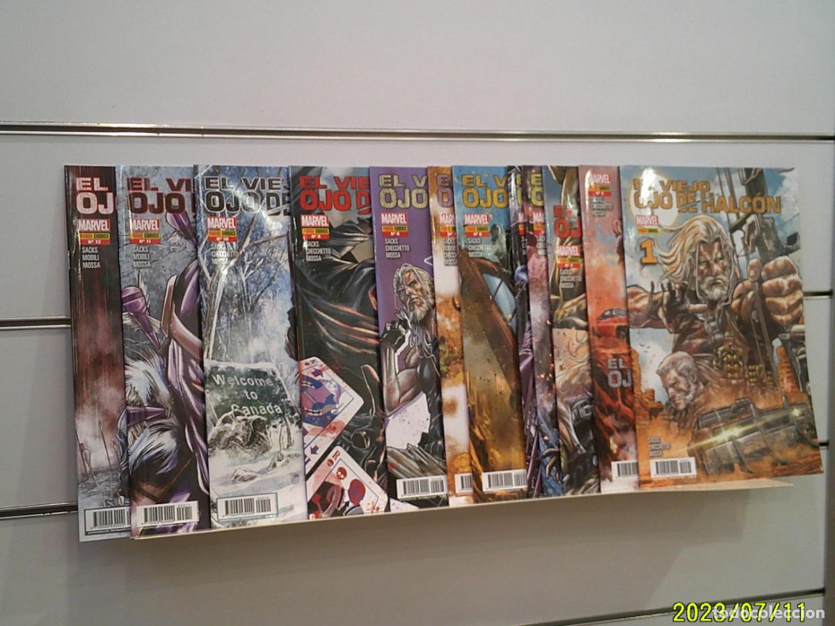 C&oacute;mics: EL VIEJO OJO DE HALCON COMPLETA 12 NUMEROS MARVEL - PANINI