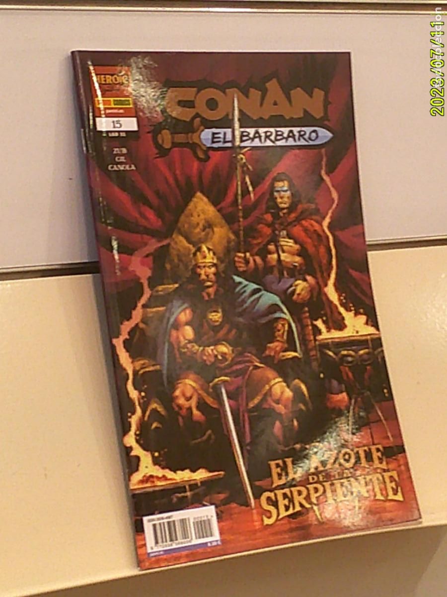 C&oacute;mics: CONAN EL BARBARO N&ordm; 15 LGD 31 EL AZOTE DE LA SERPIENTE HEROIC SIGNATURES - PANINI