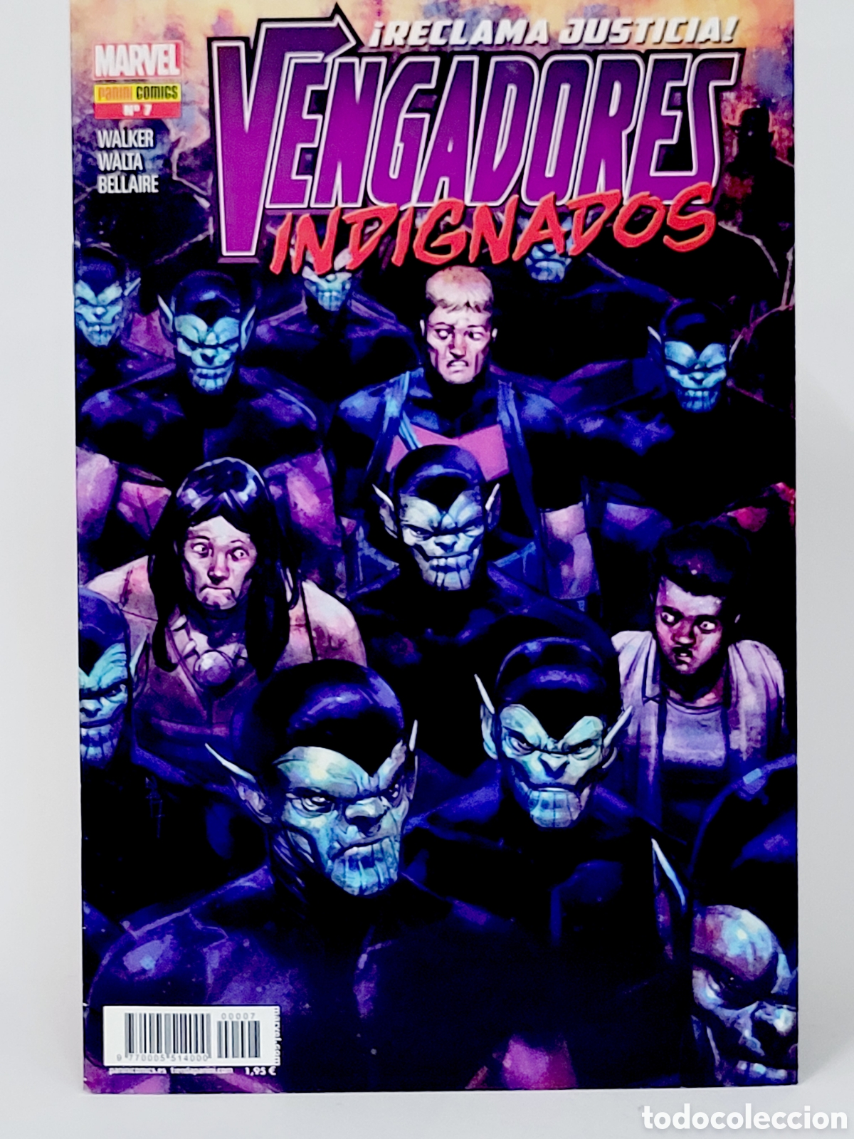 C&oacute;mics: C&Oacute;MIC VENGADORES INDIGNADOS 7 PANINI MARVEL GRAPA DE KIOSCO - Foto 1