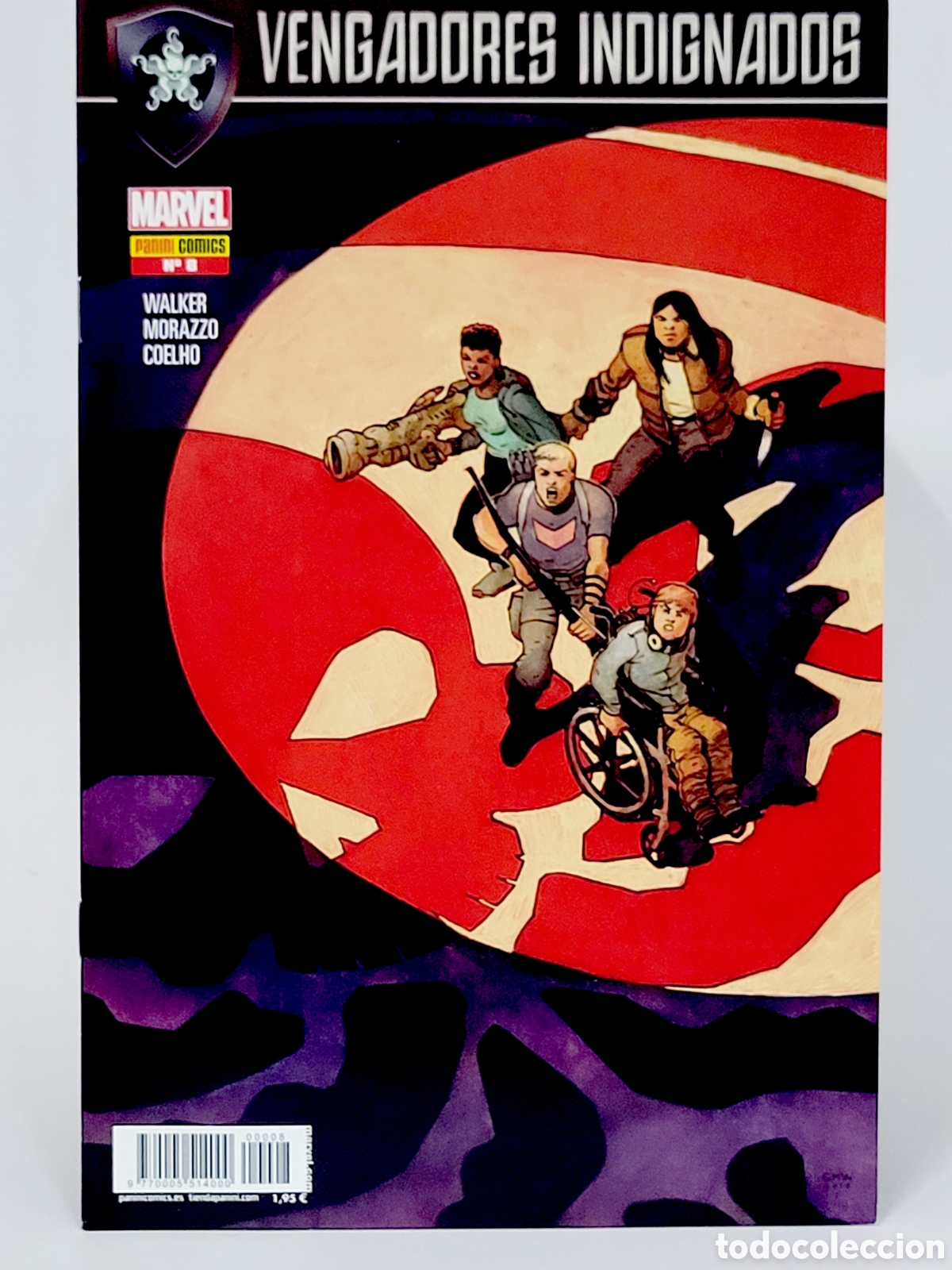 C&oacute;mics: C&Oacute;MIC VENGADORES INDIGNADOS 8 PANINI MARVEL GRAPA DE KIOSCO - Foto 1