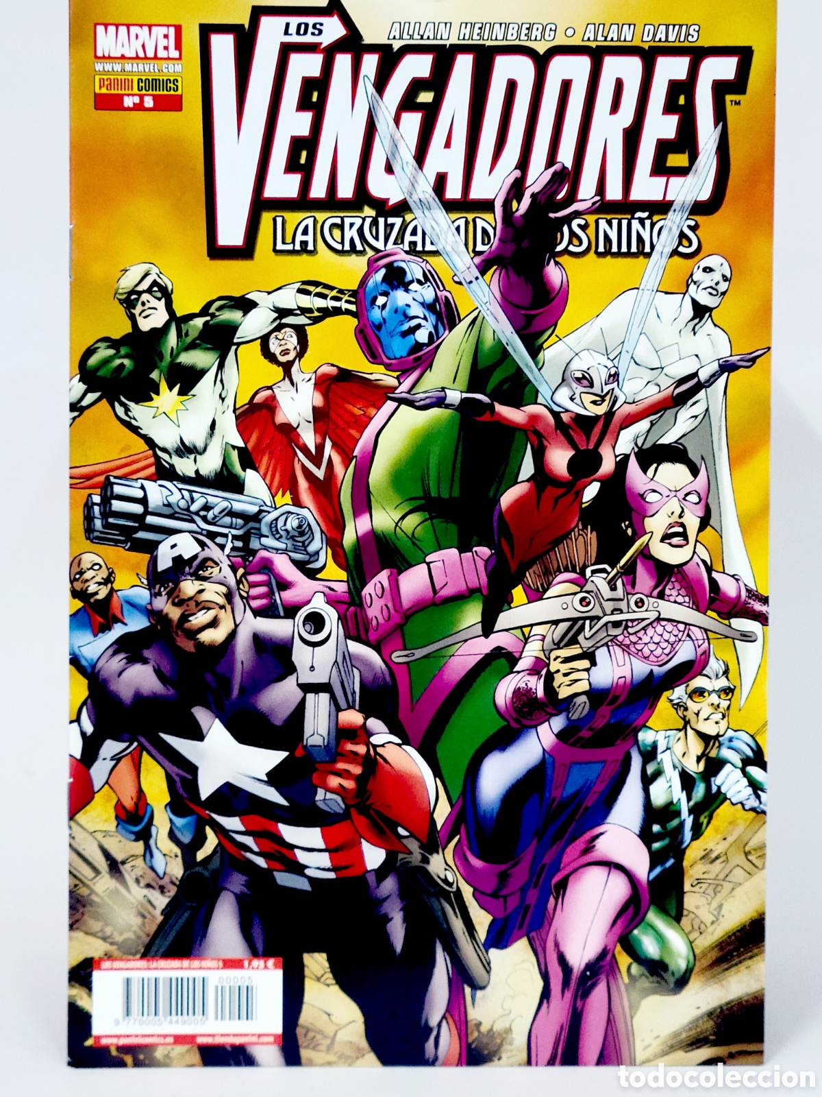 C&oacute;mics: C&Oacute;MIC LOS VENGADORES 5 LA CRUZADA DE LOS NI&Ntilde;OS PANINI MARVEL GRAPA DE KIOSCO