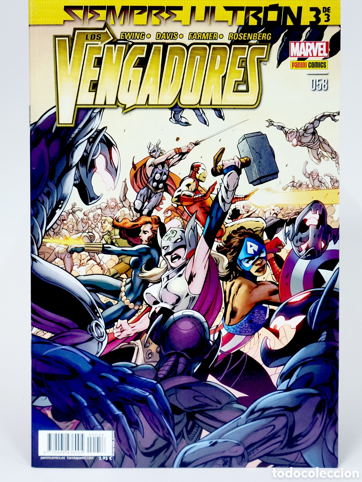 C&oacute;mics: C&Oacute;MIC LOS VENGADORES 58 SIEMPRE ULTRON PANINI MARVEL GRAPA DE KIOSCO - Foto 1
