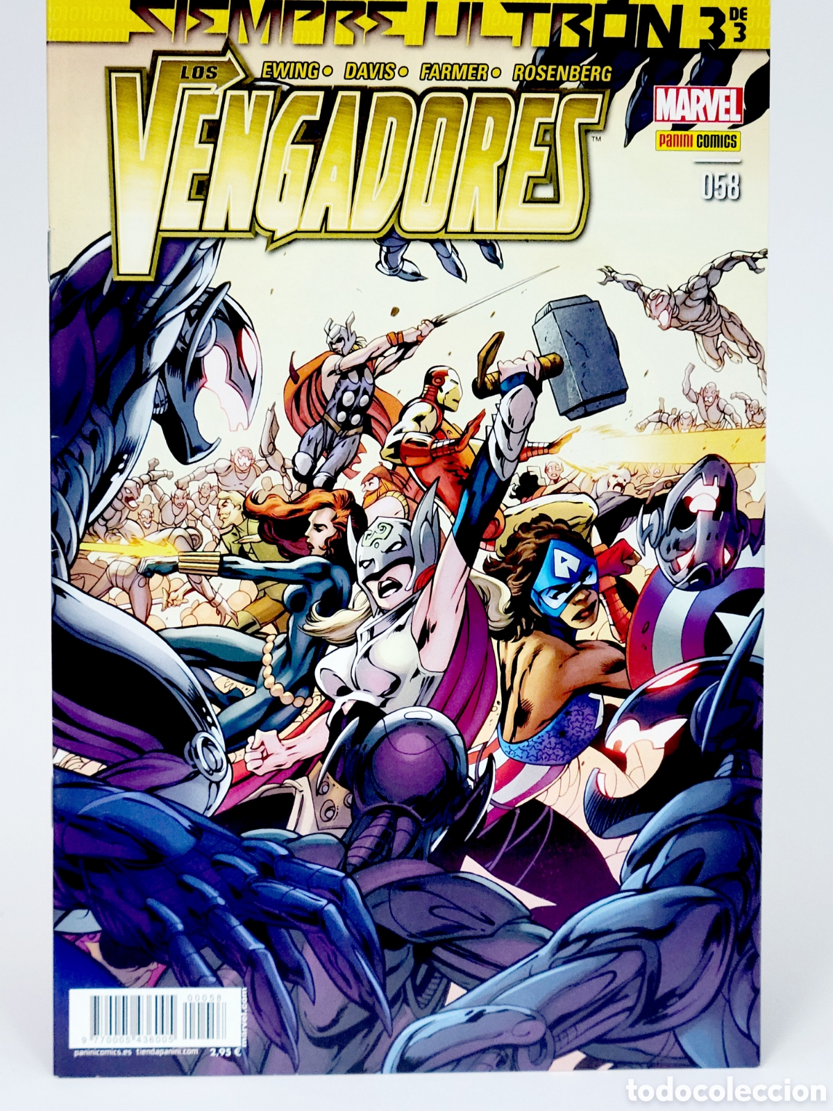 C&oacute;mics: C&Oacute;MIC LOS VENGADORES 58 SIEMPRE ULTRON PANINI MARVEL GRAPA DE KIOSCO - Foto 1