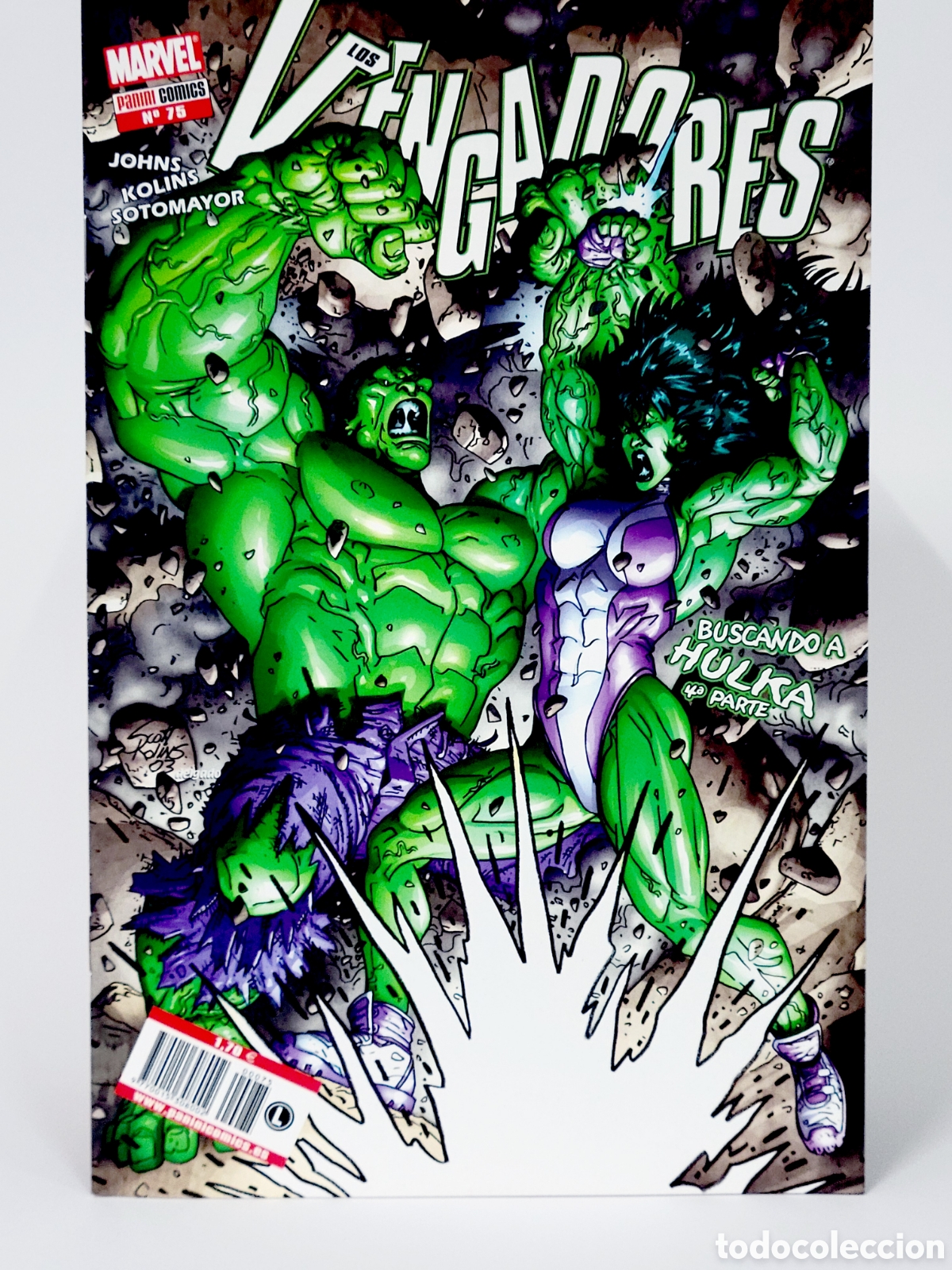 C&oacute;mics: C&Oacute;MIC LOS VENGADORES 75 PANINI MARVEL GRAPA DE KIOSCO - Foto 1