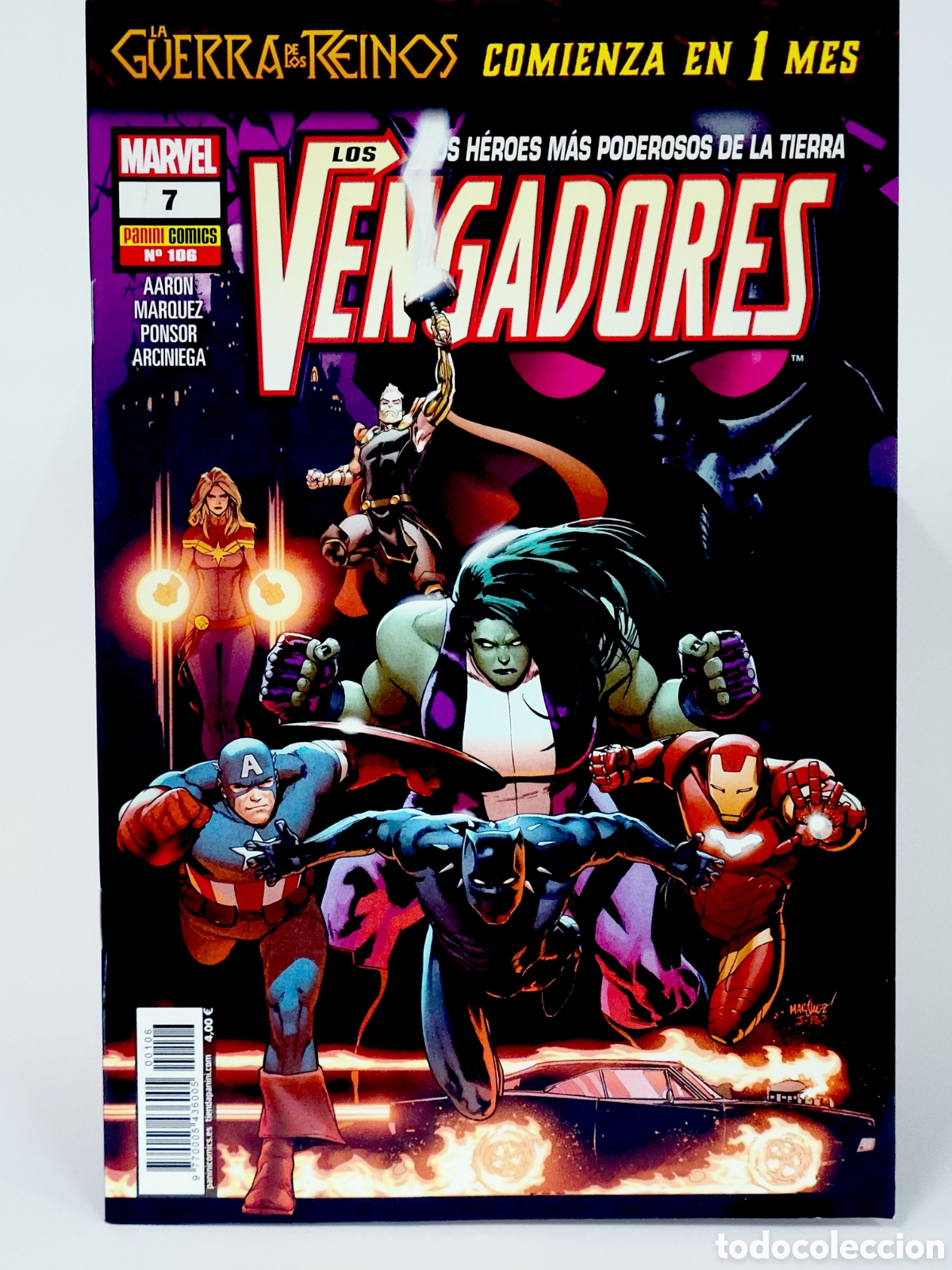 C&oacute;mics: C&Oacute;MIC LOS VENGADORES 106 PANINI MARVEL GRAPA DE KIOSCO - Foto 2