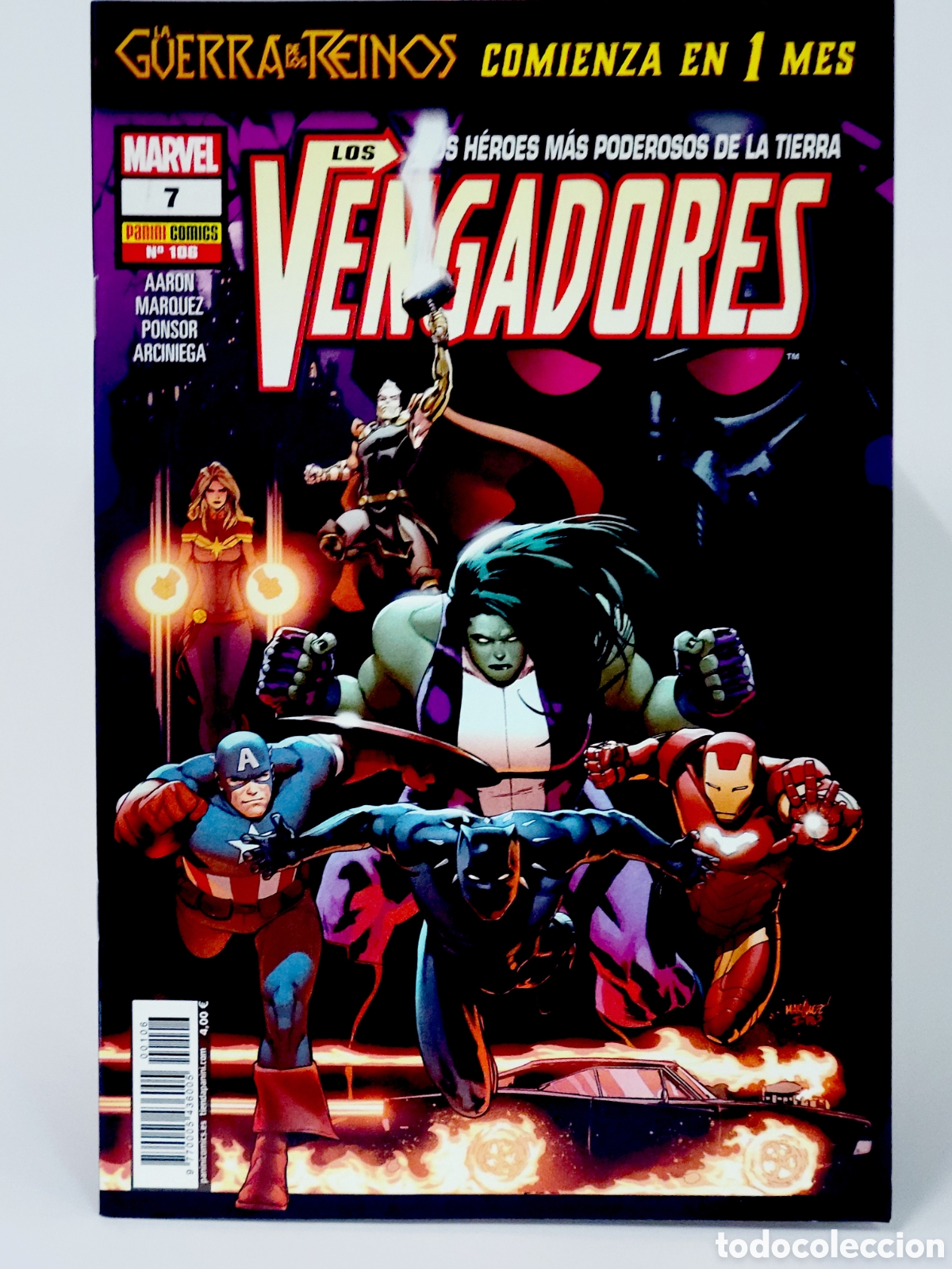 C&oacute;mics: C&Oacute;MIC LOS VENGADORES 106 PANINI MARVEL GRAPA DE KIOSCO - Foto 1