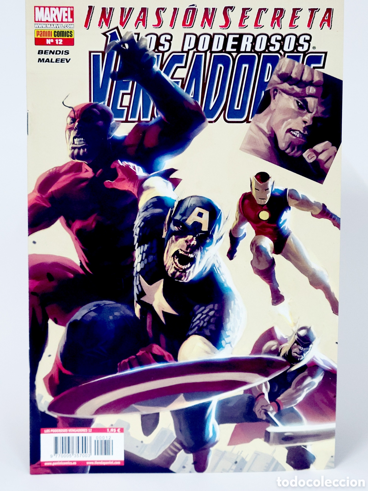 C&oacute;mics: C&Oacute;MIC LOS PODEROSOS VENGADORES 12 INVASI&Oacute;N SECRETA PANINI MARVEL GRAPA DE KIOSCO - Foto 1