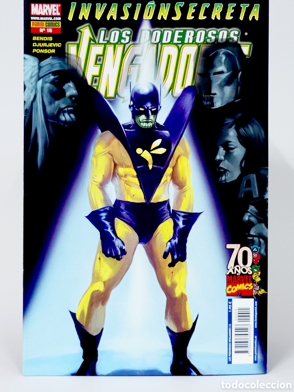 C&oacute;mics: C&Oacute;MIC LOS PODEROSOS VENGADORES 15 INVASI&Oacute;N SECRETA PANINI MARVEL GRAPA DE KIOSCO - Foto 1