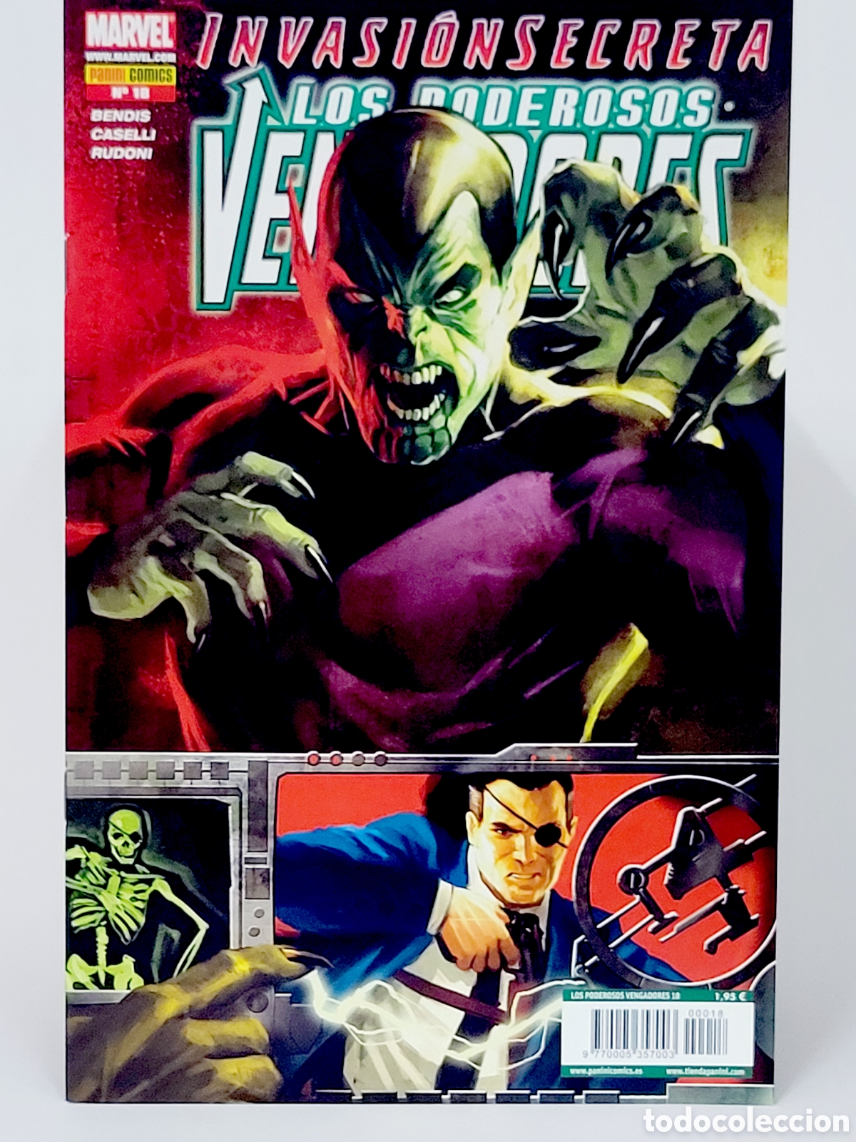 C&oacute;mics: C&Oacute;MIC LOS PODEROSOS VENGADORES 18 INVASI&Oacute;N SECRETA PANINI MARVEL GRAPA DE KIOSCO - Foto 1