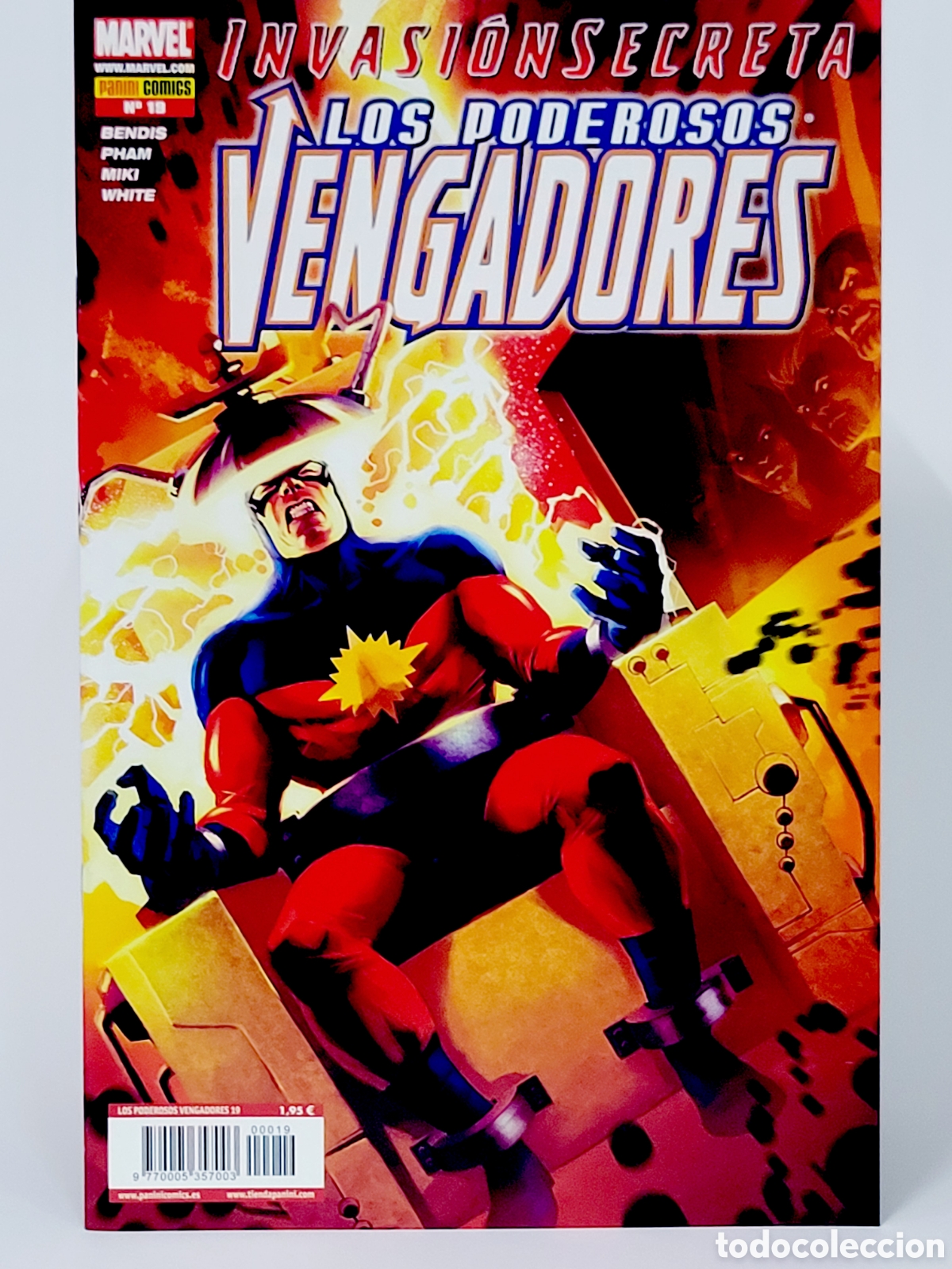 C&oacute;mics: C&Oacute;MIC LOS PODEROSOS VENGADORES 19 INVASI&Oacute;N SECRETA PANINI MARVEL GRAPA DE KIOSCO - Foto 1