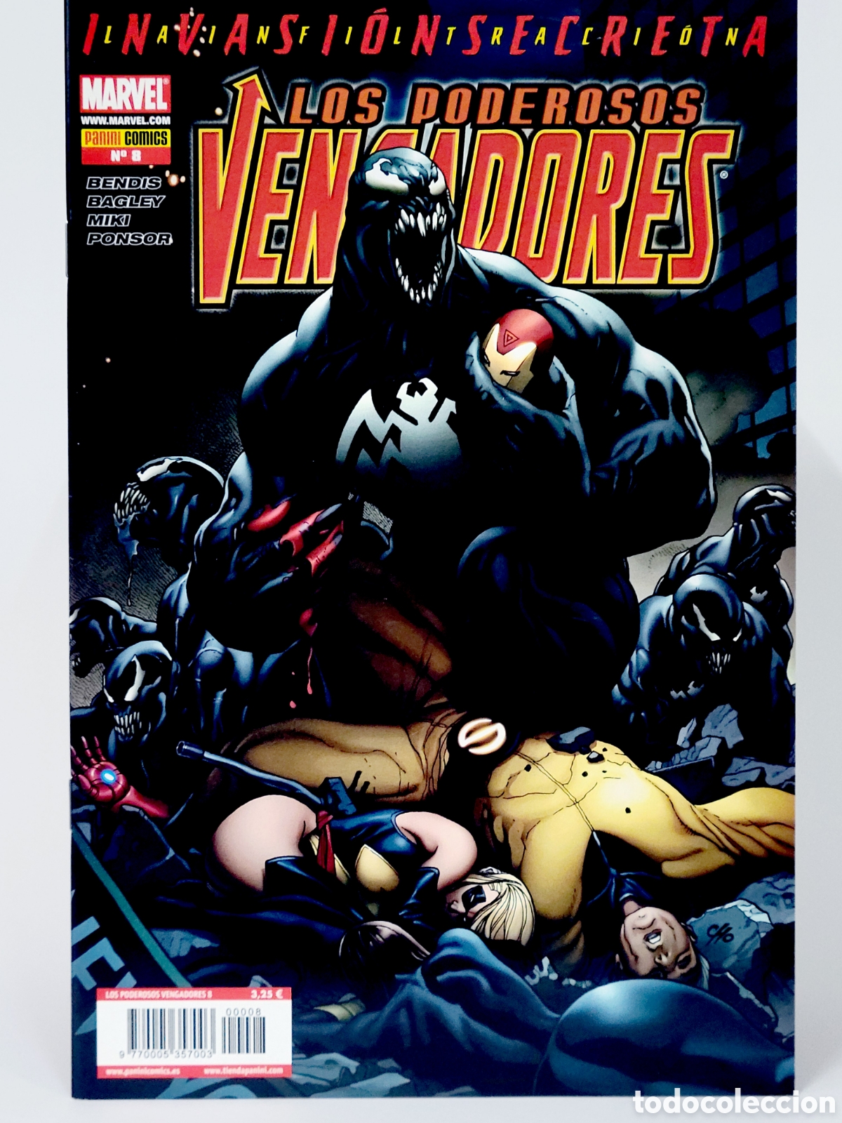 C&oacute;mics: C&Oacute;MIC LOS PODEROSOS VENGADORES 8 INVASI&Oacute;N SECRETA PANINI MARVEL GRAPA DE KIOSCO - Foto 1