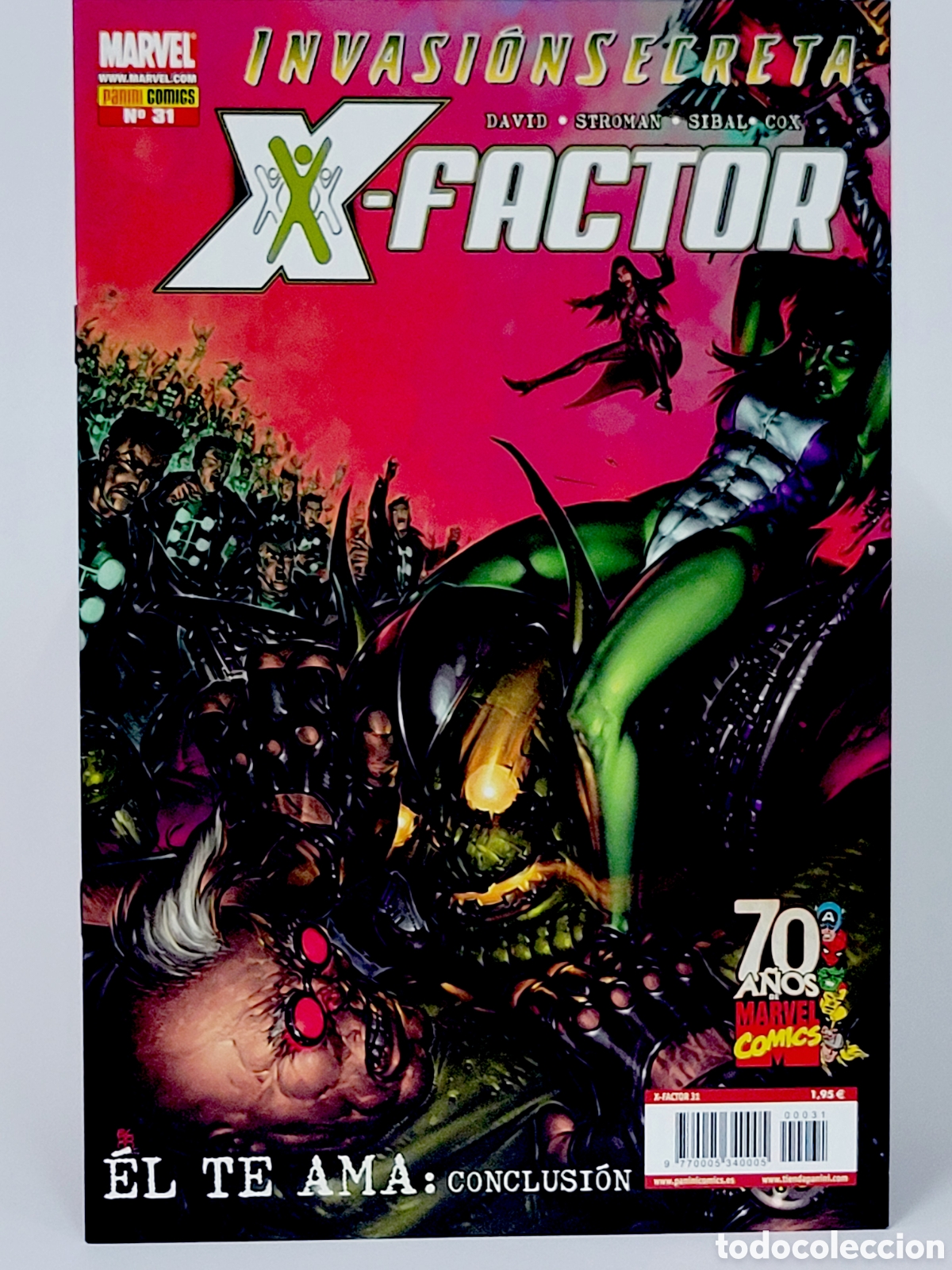 C&oacute;mics: C&Oacute;MIC X-FACTOR 31 INVASI&Oacute;N SECRETA PANINI MARVEL GRAPA DE KIOSCO - Foto 1