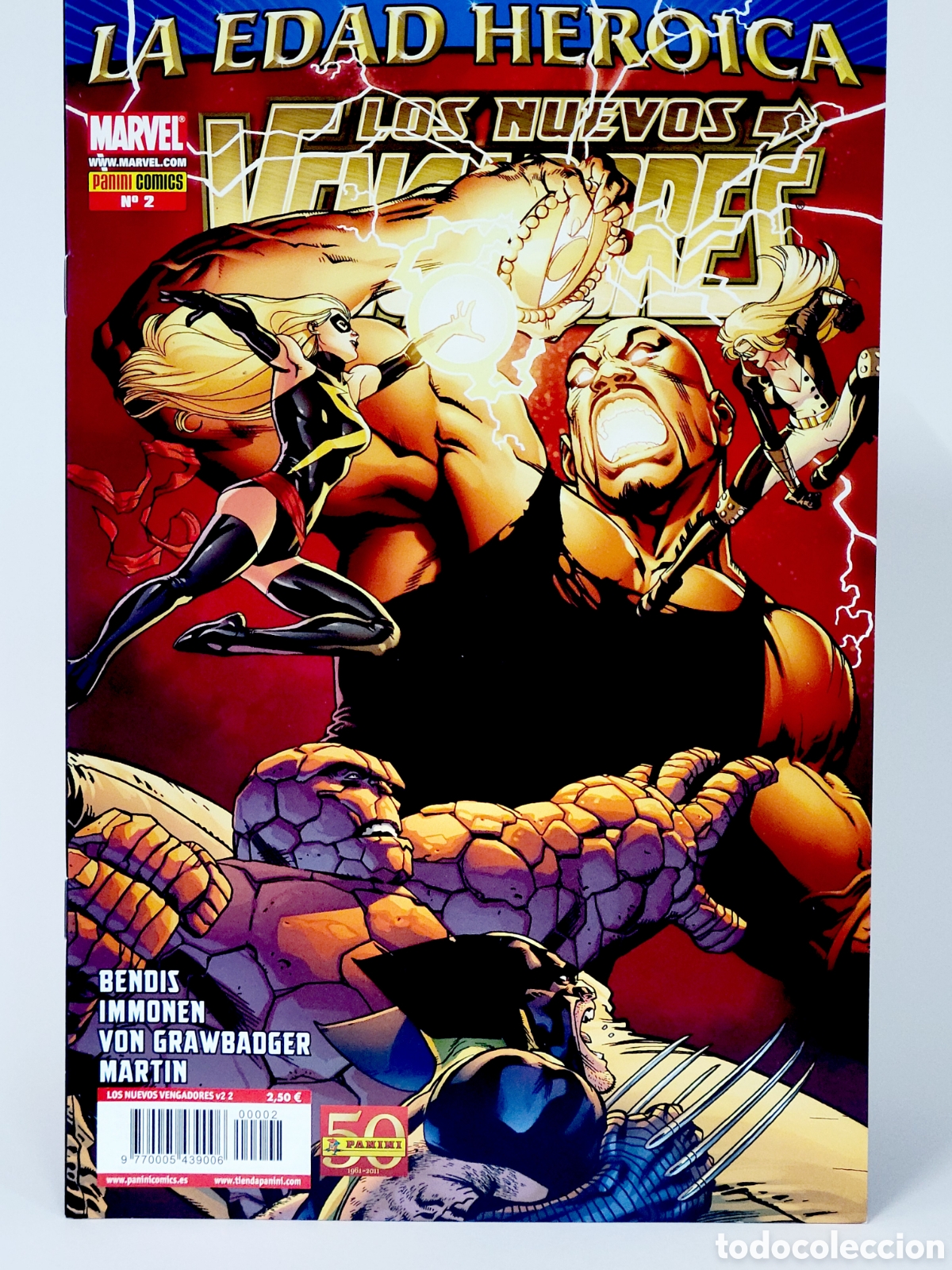 C&oacute;mics: C&Oacute;MIC LOS NUEVOS VENGADORES 1 VOL.2 LA EDAD HEROICA PANINI VOLUMEN MARVEL GRAPA DE KIOSCO