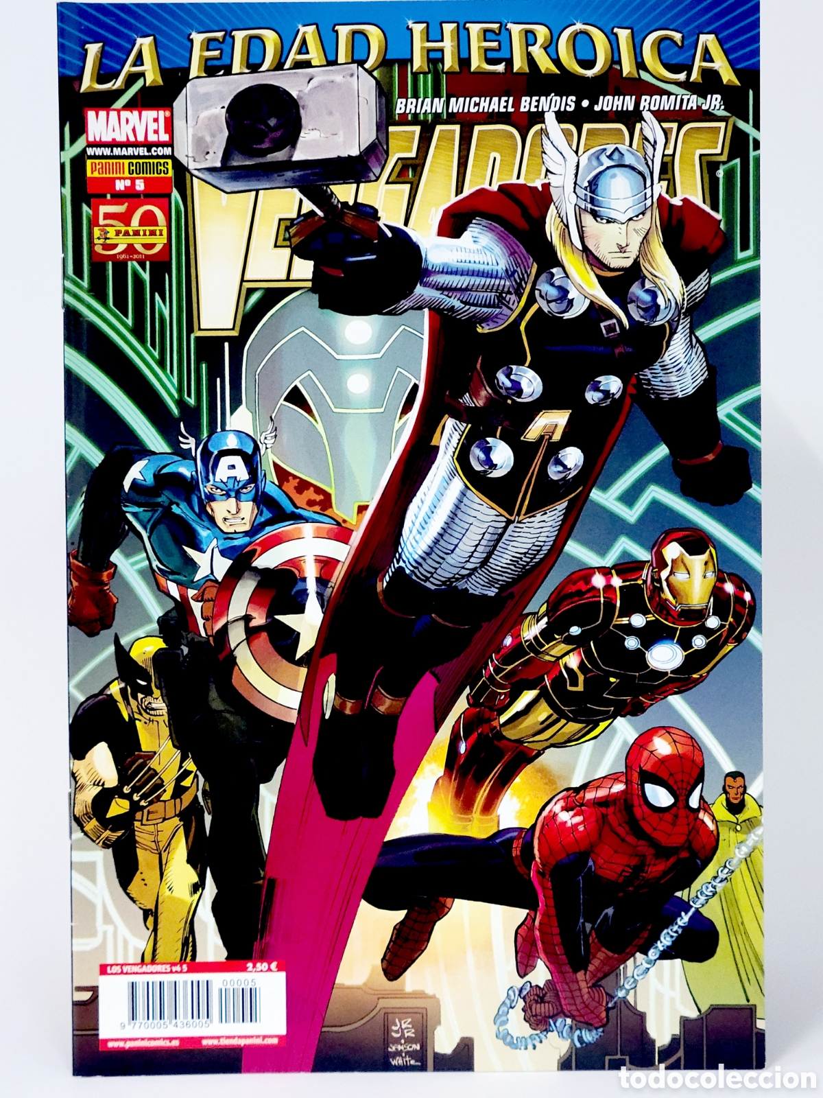 C&oacute;mics: C&Oacute;MIC LOS VENGADORES 5 VOL.4 LA EDAD HEROICA PANINI VOLUMEN MARVEL GRAPA DE KIOSCO