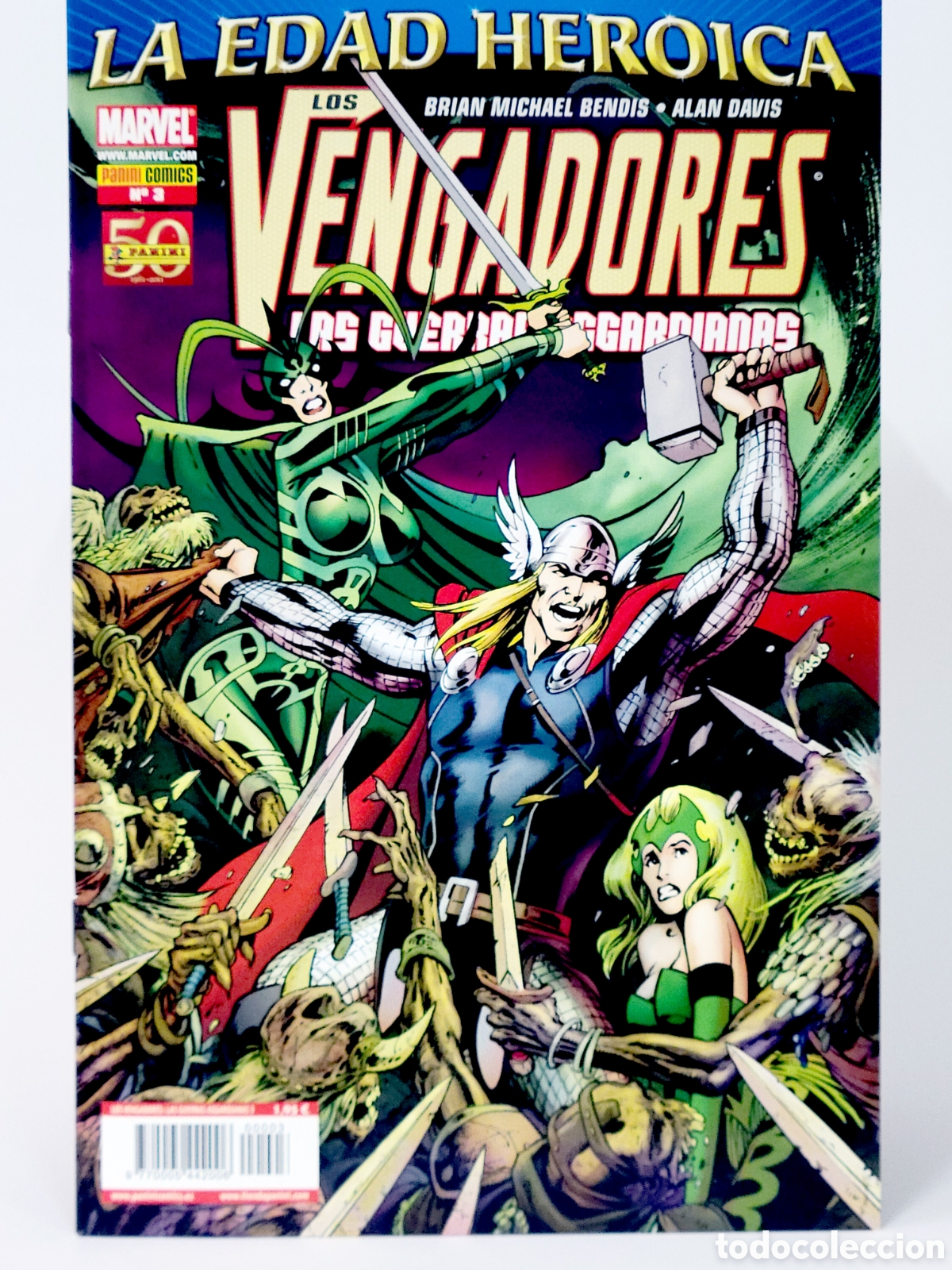 C&oacute;mics: C&Oacute;MIC LOS VENGADORES LAS GUERRAS ASGARDIANAS 3 LA EDAD HEROICA PANINI MARVEL GRAPA DE KIOSCO