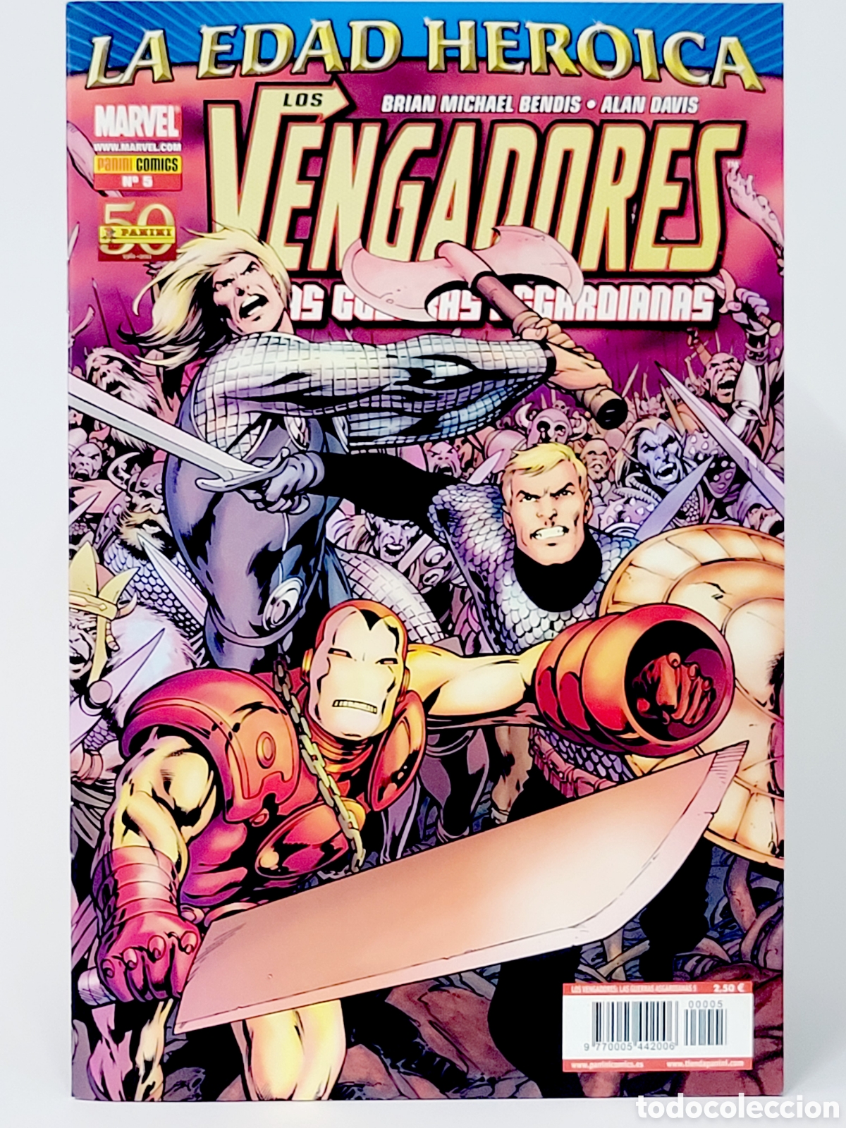 C&oacute;mics: C&Oacute;MIC LOS VENGADORES LAS GUERRAS ASGARDIANAS 5 LA EDAD HEROICA PANINI MARVEL GRAPA DE KIOSCO