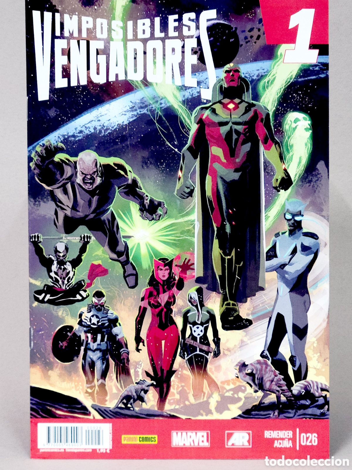 C&oacute;mics: C&Oacute;MIC IMPOSIBLES VENGADORES 26 PANINI MARVEL GRAPA MUY BUEN ESTADO