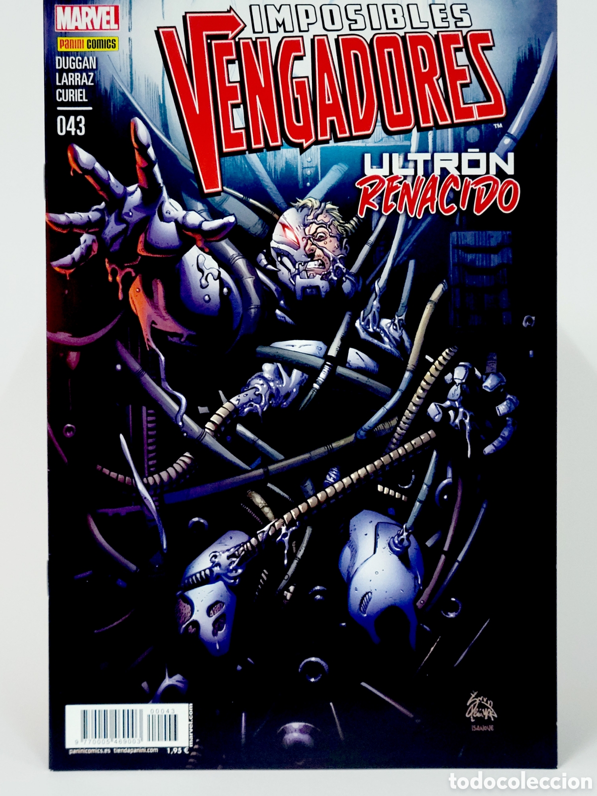 C&oacute;mics: C&Oacute;MIC IMPOSIBLES VENGADORES 43 ULTRON RENACIDO PANINI MARVEL GRAPA DE KIOSCO